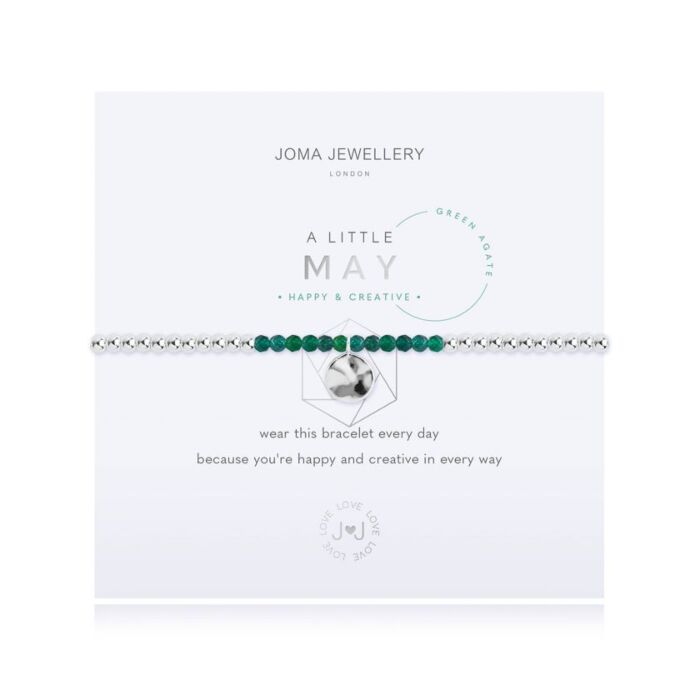 Joma Jewellery - A Little Birthstone May - Green Agate